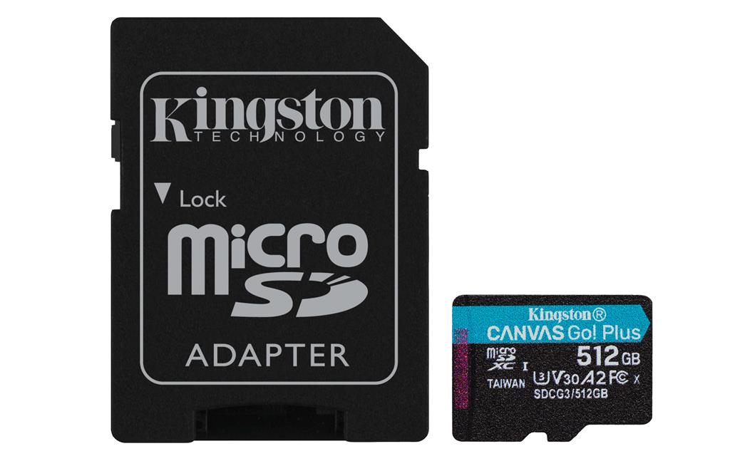 KT 512GB mSDXC Goplus U3 + ADP