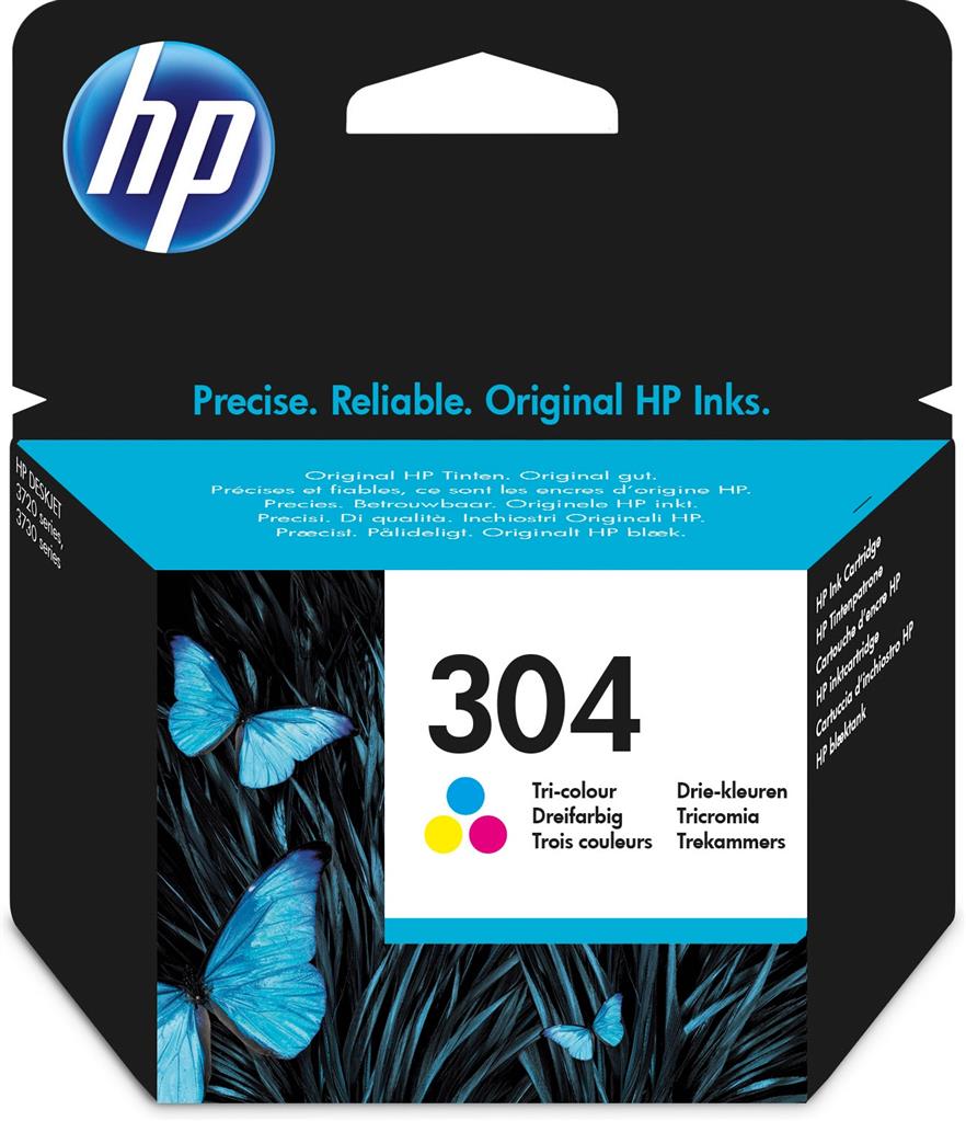 HP 304 Tri-color Original Ink