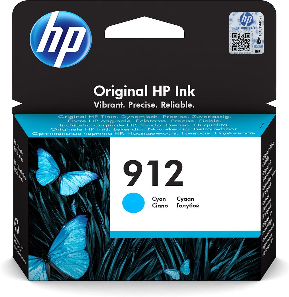 HP 912 Cyan Original Ink Cart