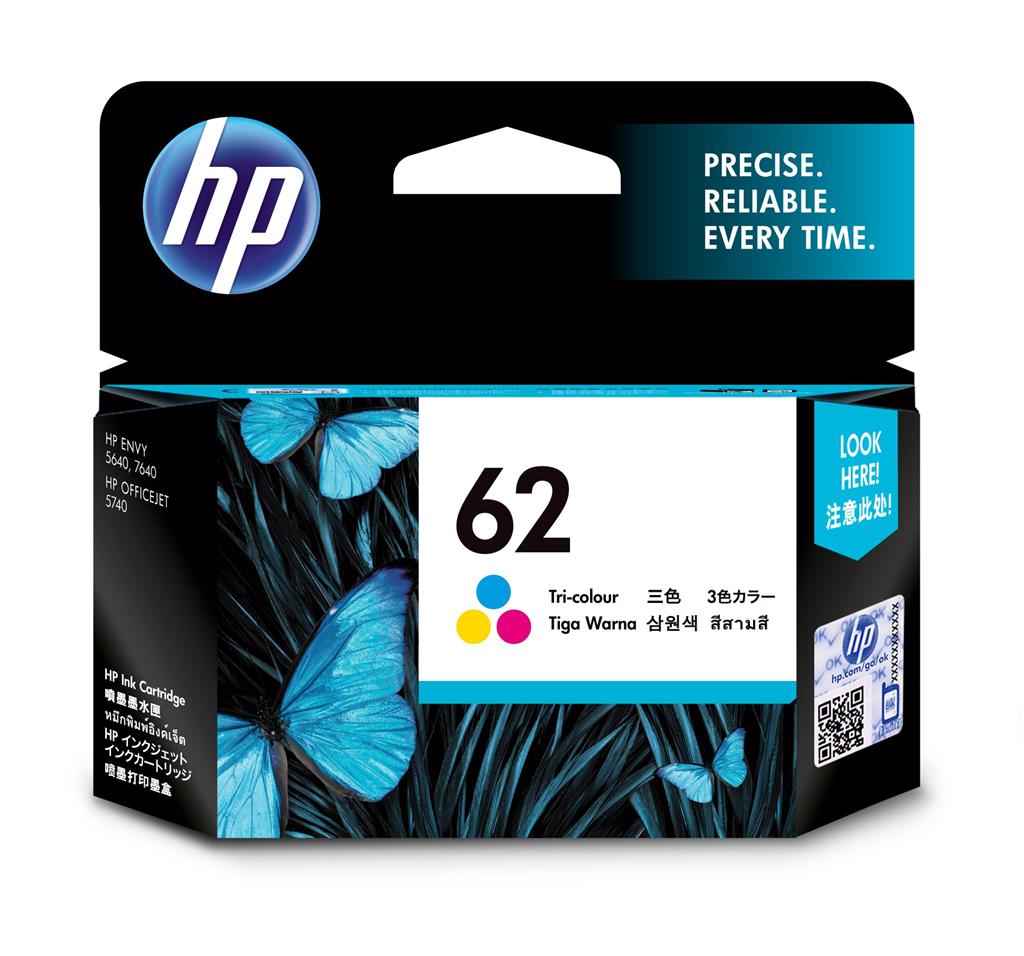 HP 62 Tri-color Original Ink