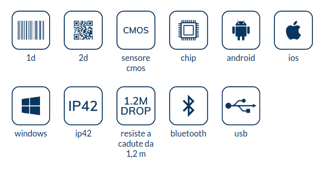 Newland lettore bar-code e QR-code Modello: NL BS80 2D CMOS BT SCANNER 370  DEC