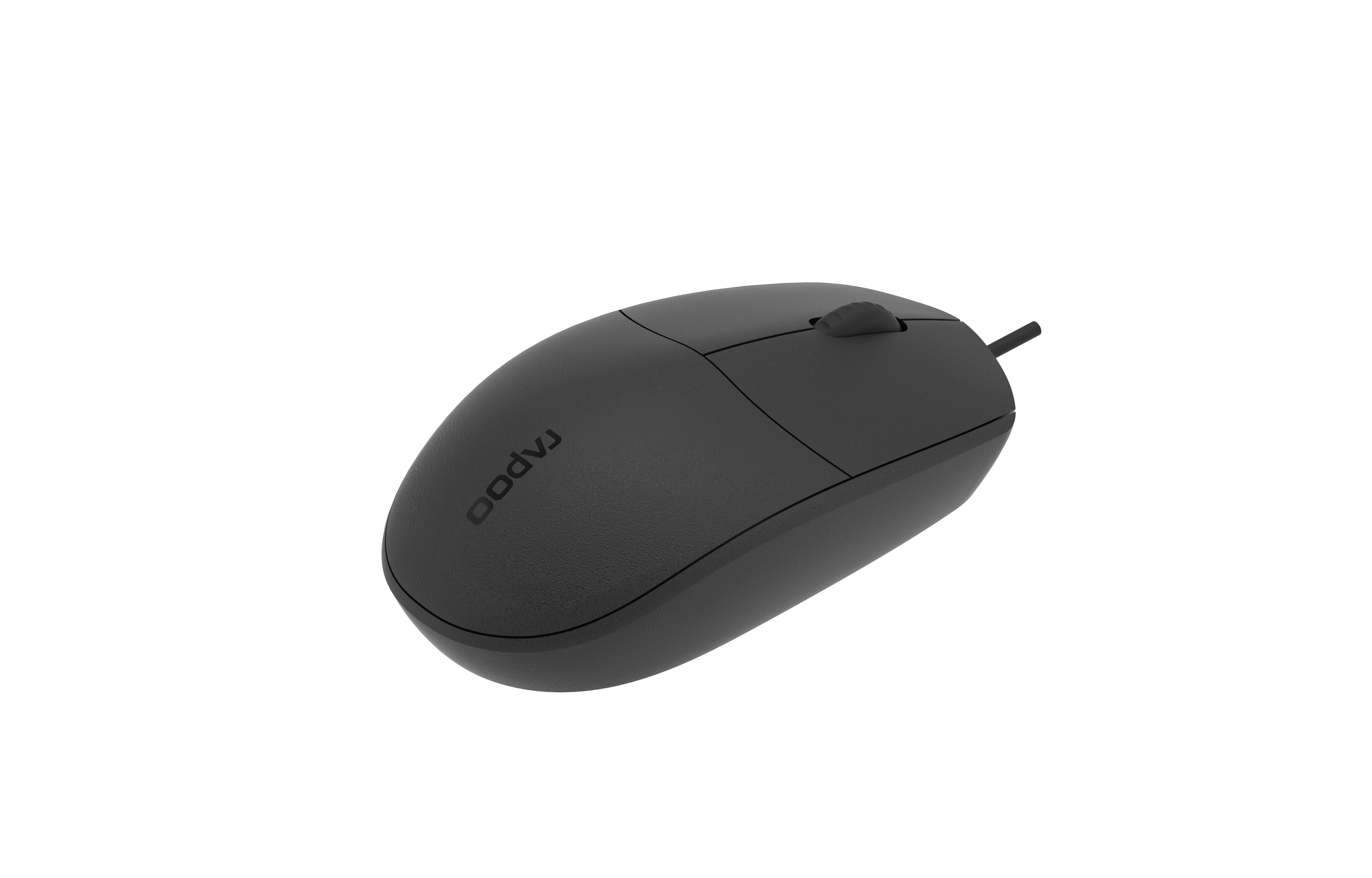 RAPOO N100 BLACK WIRED MOUSE