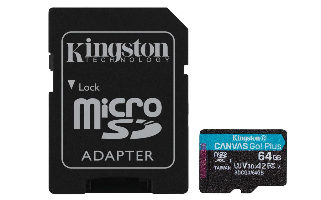 KT 64GB mSDXC Goplus U3 + ADP