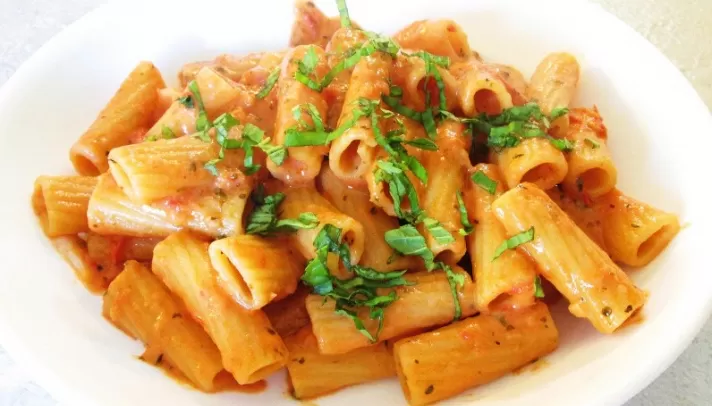 Pasta pomodoro basilico.