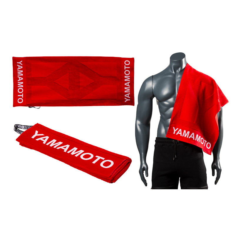 Towel Yamamoto cm 40x100 420 GSM Twisted 20/2 Colore: Rosso