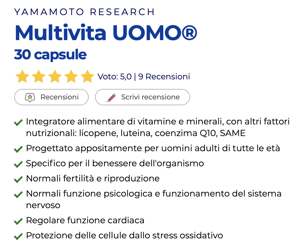 Multivita UOMO® 30 capsule