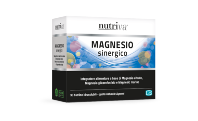 MAGNESIO sinergico 30 + 30 buste idrosolubili  OFFERTA BI-PACK