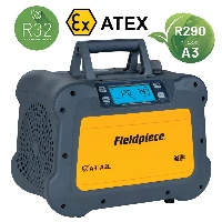 Recuperatore ATEX gas refrigerante digitale da 1 HP - 0,75 Kw - 430 kg/ora in modalità push/pull (R410A) Classificato ATEX - adatto per refrigeranti classe A3 (R290-R600a), A2L e A1