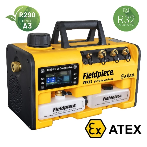 ompa per vuoto 283 litri/minuto 10CFM classificata ATEX adatta per refrigeranti A3-A2L-A1, alta qualità, elevate prestazioni