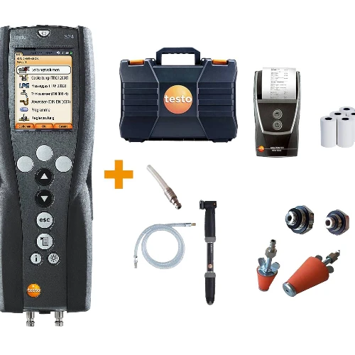 testo 324 Kit 3 - Avanzato per installatori con serbatoio e stampante