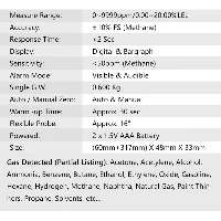 Cercafughe Gas GS-100 con Rapporto di Taratura