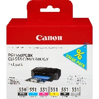 6496B005 PGI550/CLI551 PGBK/C/M/Y/B