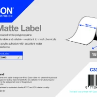 C33S045743 PP MATTE LABEL 76MMX29M