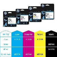 3ED70A HP 712 INK NERO 38ML