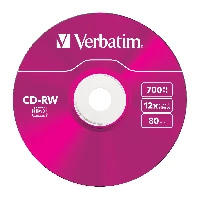 43167 5 CDRW 700MB 12X COLOUR SURF