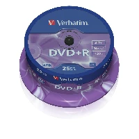 43500 SPINDLE 25 DVD+R 16X 120'VERB