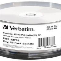 43738 SPINDLE 25 BD-R 25GB 6X PRINT