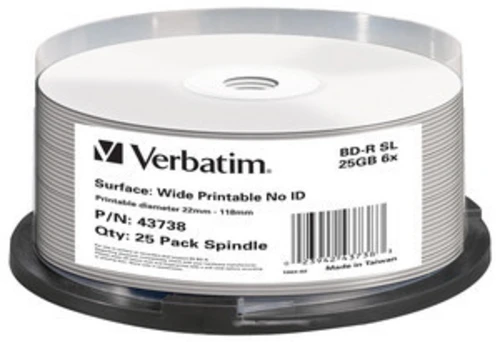 43738 SPINDLE 25 BD-R 25GB 6X PRINT