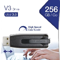 49168 STORE'N'GO 256GB V3 USB DRIVE