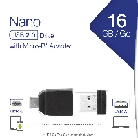 49821 NANO USB DRIVE 16GB+ OTG ADAP