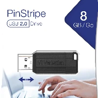 49062 STORE'N'GO PINSTRIPE 8GB NERA