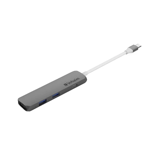 VERBATIM USB-C HUB WITH HDMI GREY