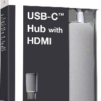 VERBATIM USB-C HUB WITH HDMI GREY