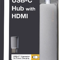 VERBATIM USB-C HUB WITH HDMI GREY