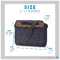HP RENEW 14 NAVY BRIEF CASE EURO