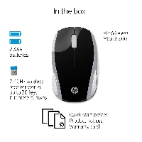 HP 200 SILVER WIRELESS MOUSE