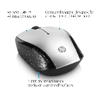 HP 200 SILVER WIRELESS MOUSE