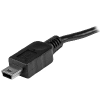 StarTech.com USB OTG Cable - Micro USB to Mini USB - M/M - 8 in., 0.2 m, Mini-USB B, Micro-USB B, Male/Male, Black