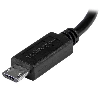 StarTech.com USB OTG Cable - Micro USB to Mini USB - M/M - 8 in., 0.2 m, Mini-USB B, Micro-USB B, Male/Male, Black