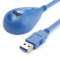 StarTech.com 5 ft Desktop SuperSpeed USB 3.0 Extension Cable - A to A M/F, 1.5 m, USB A, USB A, USB 3.2 Gen 1 (3.1 Gen 1), 5000 Mbit/s, Blue