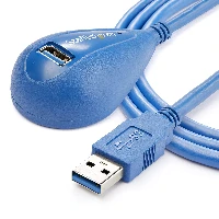 StarTech.com 5 ft Desktop SuperSpeed USB 3.0 Extension Cable - A to A M/F, 1.5 m, USB A, USB A, USB 3.2 Gen 1 (3.1 Gen 1), 5000 Mbit/s, Blue
