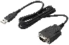 HP USB to Serial Port Adapter, Black, USB Type-A, DB-9, Male, Male, Business