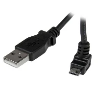 StarTech.com 1m Micro USB Cable - A to Up Angle Micro B, 1 m, USB A, Micro-USB B, USB 2.0, Male/Male, Black