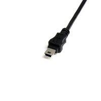 StarTech.com 1 ft Mini USB 2.0 Cable - USB A to Mini B F/M, 0.3 m, USB A, Mini-USB B, Male/Female, 480 Mbit/s, Black