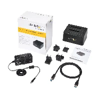 StarTech.com Dual-Bay USB 3.0 to SATA Hard Drive Docking Station, USB Hard Drive Dock, External 2.5/3.5