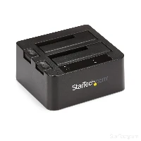 StarTech.com Dual-Bay USB 3.1 to SATA Hard Drive Docking Station, USB 3.1 (10 Gbps) Hard Drive Dock, External 2.5/3.5