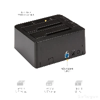 StarTech.com Dual-Bay USB 3.1 to SATA Hard Drive Docking Station, USB 3.1 (10 Gbps) Hard Drive Dock, External 2.5/3.5