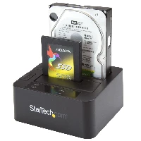 StarTech.com Dual-Bay USB 3.0 / eSATA to SATA Hard Drive Docking Station, USB Hard Drive Dock, External 2.5/3.5