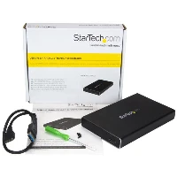 StarTech.com USB 3.0 Universal 2.5in SATA III or IDE Hard Drive Enclosure with UASP - Portable External SSD / HDD, HDD/SSD enclosure, 2.5