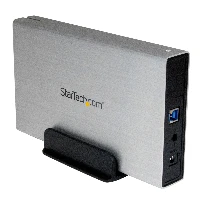 StarTech.com Hard Drive Enclosure for 3.5in SATA Drives - USB 3.0, HDD enclosure, 3.5