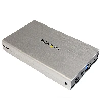 StarTech.com Hard Drive Enclosure for 3.5in SATA Drives - USB 3.0, HDD enclosure, 3.5