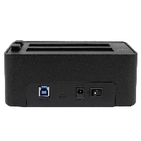 StarTech.com Dual Bay Hard Drive Duplicator and Eraser, Standalone SATA HDD/SSD Cloner/Copier, USB 3.0 to SATA Docking Station, Hard Drive Duplicator and Sanitizer Dock, Toolless / Top-Loading Design, 2.5,3.5
