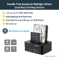StarTech.com Dual Bay Hard Drive Duplicator and Eraser, Standalone SATA HDD/SSD Cloner/Copier, USB 3.0 to SATA Docking Station, Hard Drive Duplicator and Sanitizer Dock, Toolless / Top-Loading Design, 2.5,3.5