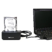 StarTech.com Single Bay USB 3.0 to SATA Hard Drive Docking Station, USB 3.0 (5 Gbps) Hard Drive Dock, External 2.5/3.5