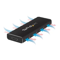 StarTech.com M.2 SSD Enclosure for M.2 SATA SSDs - USB 3.0 (5Gbps) with UASP, SSD enclosure, M.2, M.2, 6 Gbit/s, USB connectivity, Black
