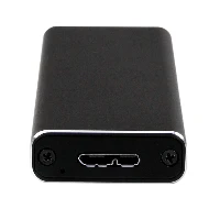 StarTech.com M.2 SSD Enclosure for M.2 SATA SSDs - USB 3.0 (5Gbps) with UASP, SSD enclosure, M.2, M.2, 6 Gbit/s, USB connectivity, Black